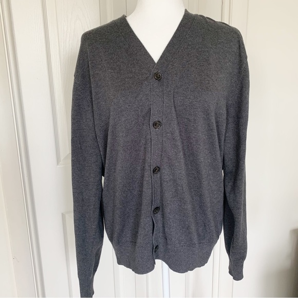 Jos. A. Bank Other - Jos A Bank Signature Collection Grey Button Down Cardigan Preppy Grandpa Mens